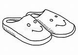Smiley Slippers Tekening Pantofole Pantoffels Disegno Doodle Scarabocchio Tratteggio sketch template