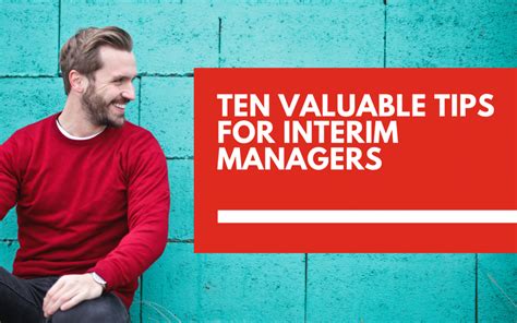 valuable tips  interim managers muffin marketing