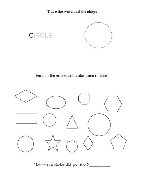 circle worksheet