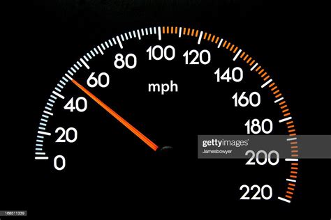 speedometer  mph stock photo getty images