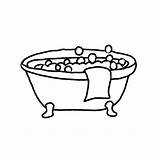Bathtub sketch template