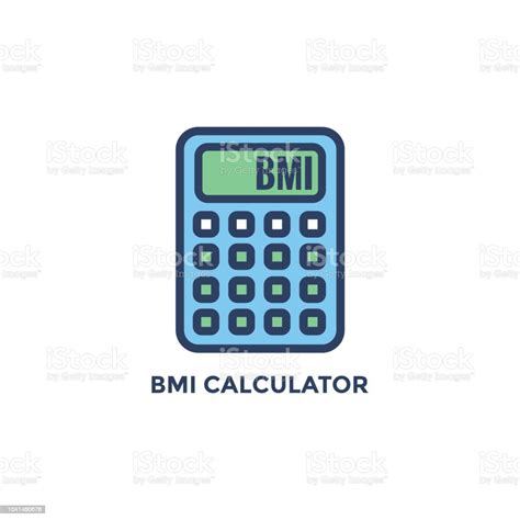 bmi body mass index icon met bmi calculator groen en blauw stockvectorkunst en meer beelden van