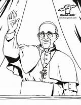 Pope Francis Coloring Catholic Pages Saints Da Getcolorings Getdrawings Color Template sketch template