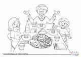 Seder Colouring Passover Activityvillage sketch template