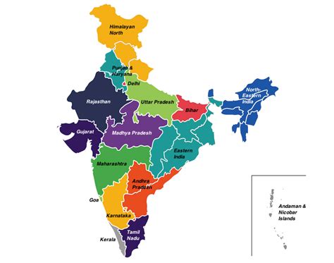 beautiful regions  india map touropia