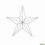 Star Nautical Draw Line Drawings Tattoo Wikihow Outline Clipart Tattoos Step Steps Template Library Choose Board sketch template