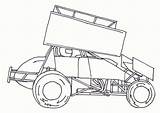 Sprint Car Coloring Pages Template Race Cars Drawing Vector Cartoon Racing Printable Dirt Kidz Model Getdrawings Trailers Camper Cartoons Cool sketch template