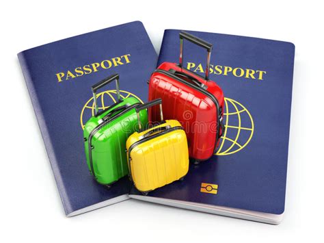 concept de voyage ou de tourisme passeport et valises sur le wh