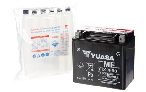 sprint st 955i yuasa ytx14 bs agm gel sealed maintenance free battery