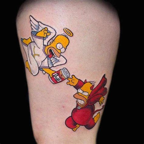 45 Of The Best Simpsons Tattoos Simpsons Tattoo Tattoos