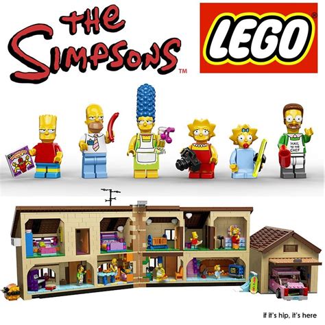 lego x the simpsons launch minifigs house construction set and special tv episode if it s hip