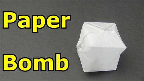 paper bomb origami youtube