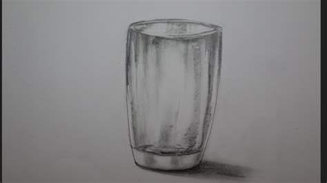 draw  glass  water realistic pencil drawing technique pencil shading youtube