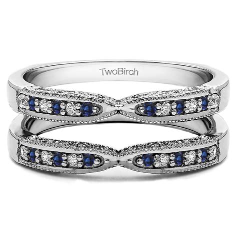 twobirch ring guards  ct sapphire  diamond  design ring