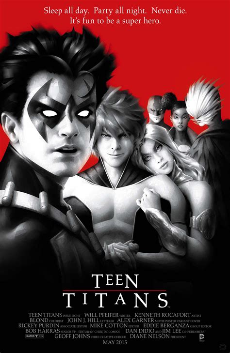 Jan150277 Teen Titans 8 Movie Poster Var Ed Previews World