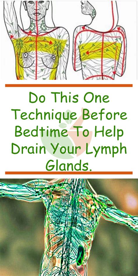 technique  bedtime   drain  lymph glands