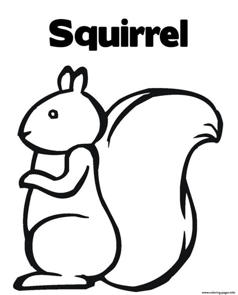 kids squirrel sff coloring page printable