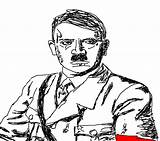 Adolf Hitler Coloring sketch template