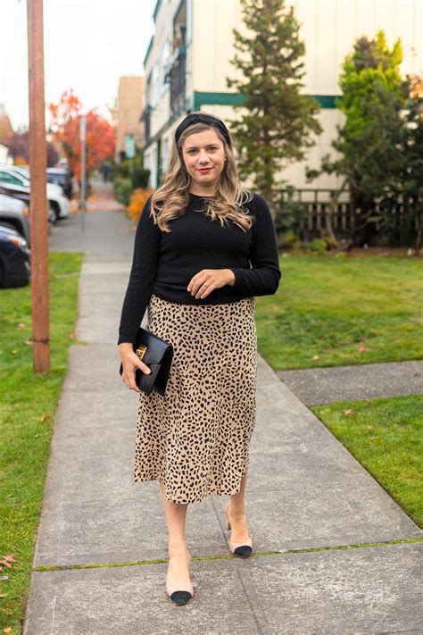 wear  leopard print skirt  fall northwest blonde