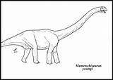 Coloring Dinosaur Neck Long Mamenchisaurus Clipart Children Necks Popular Library Extinct Coloringhome Animal Week Josep Zacarias sketch template