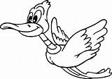 Flying Duck Coloring Pages Geese Getcolorings Clipartmag Drawing sketch template