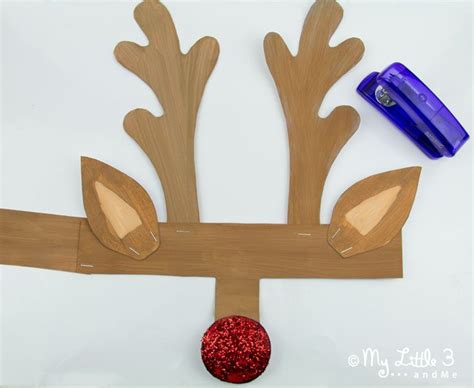 reindeer headband craft   fun printable template