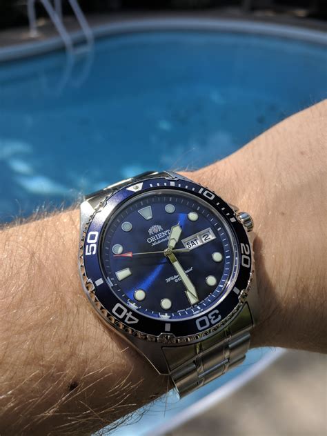 orient ray ii  blue  stunning watches