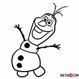 Olaf Drawing Sketches Sven sketch template