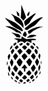 Pineapple Stencil Printable Printablee Via Stencils sketch template