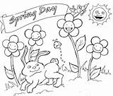 Coloring Spring Watering Prep Flowers Pages Coloringhome sketch template