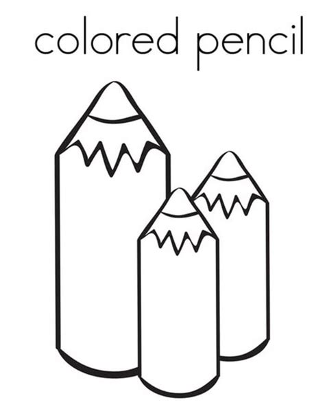 small pencil coloring page  printable coloring pages  kids