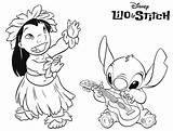 Lilo Coloring Pages Stitch Getcolorings Getdrawings sketch template