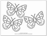 Butterfly Butterflies Onelittleproject Monarch sketch template