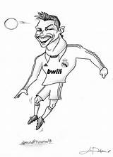 Ronaldo Cristiano Pages Coloring Template Portugal Del sketch template