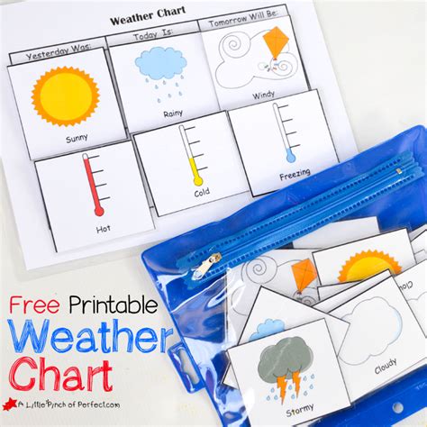 printable weather chart  home  school