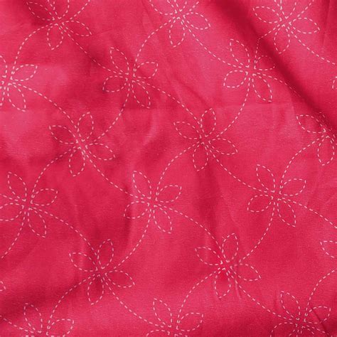 Nakshikatha Red Queen Bed Sheet