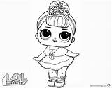 Lol Coloring Pages Doll Surprise Queen Crystal Printable Genie Color Getcolorings Drawing Print sketch template