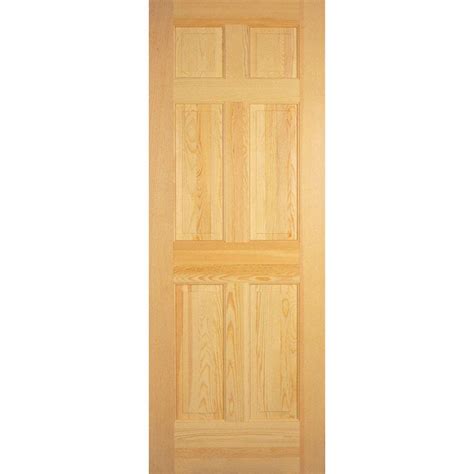 panel solid core unfinished clear pine single prehung interior door hdcpr