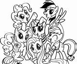 Pony Little Pages Coloring Halloween Getcolorings Printable sketch template