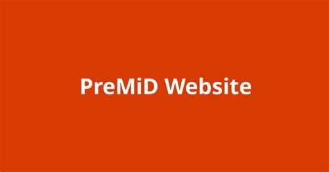 premid website open source agenda