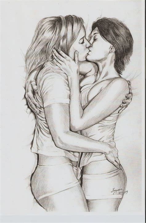 lesbian pencil drawing sex photo