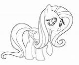 Coloring Fluttershy Pages Pony Little Mlp Popular Library Clipart Coloringhome sketch template
