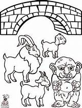Billy Gruff Goats Printables Troll Preschool Fargelegging Rhymes Sprzedawany Przez Barnehage Pack sketch template