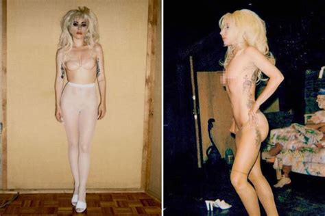 lady gaga poses completely nude for risque eli russell linnetz photoshoot