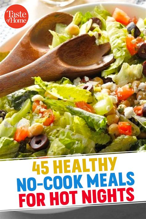 45 Healthy No Cook Meals For Hot Nights Cooking Healthy Dinner No