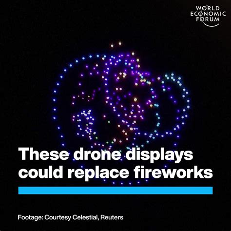 drone displays  replace fireworks foro economico mundial