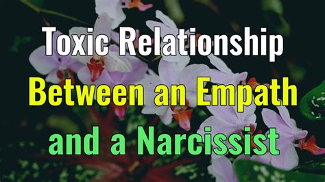 toxic relationship between an empath and a narcissist youtube
