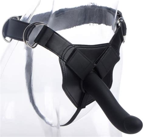 flaunt strap on with onyx vibrating silicone dildo kit