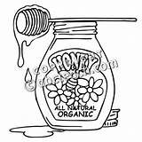 Honey Coloring Pot Drawing Pages Printable Colouring Getcolorings Drawings Kids Getdrawings sketch template