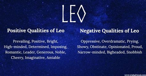 Positive And Negative Traits Of Leo Ptmt